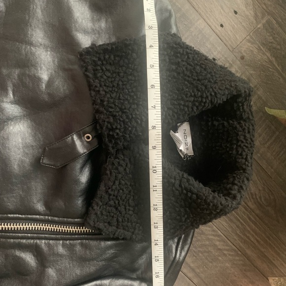 Noize Vegan Leather Shearling Jacket - NWOT - Picture 8 of 8